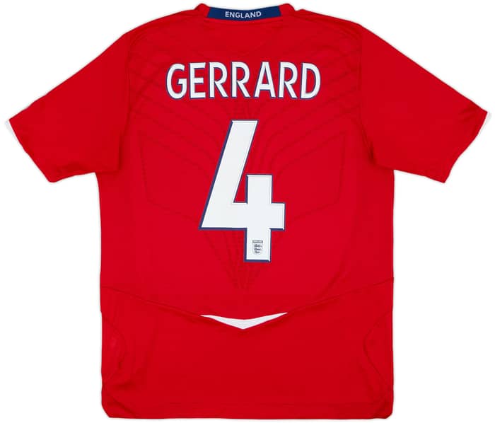 2008-10 England Away Shirt Gerrard #4 - 5/10 - (L)