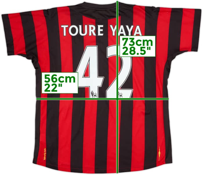 2011-12 Manchester City Away Shirt Toure Yaya #42 - 10/10 - (L)