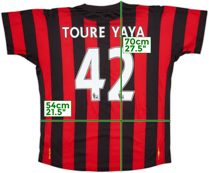 2011-12 Manchester City Away Shirt Toure Yaya #42 - 8/10 - (L)