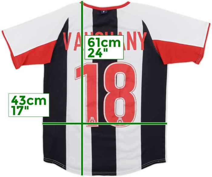 2003-04 West Brom Home Shirt Vaughany #18 - 7/10 - (M.Boys)