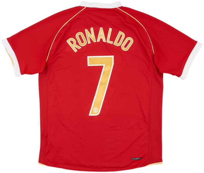 2006-07 Manchester United Home Shirt Ronaldo #7 - 8/10 - (M)