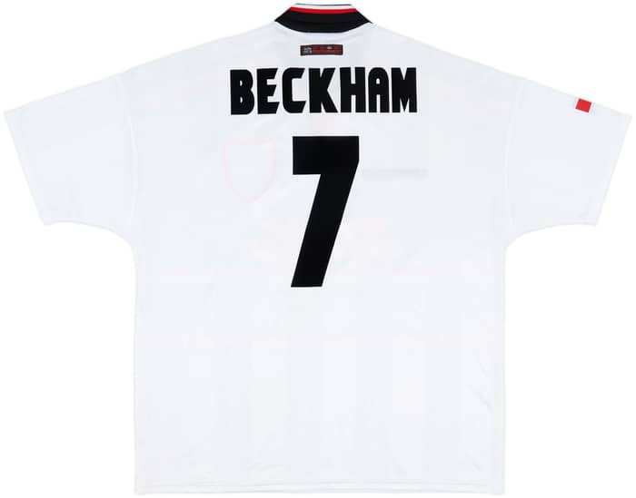 1997-99 Manchester United Away Shirt Beckham #7 - 7/10 - (XXL)