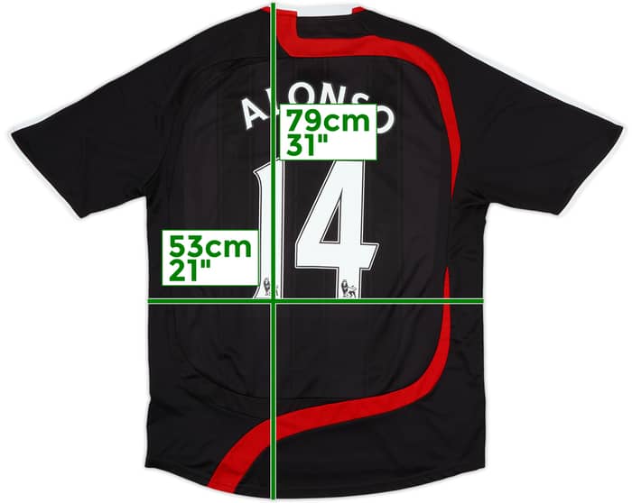 2007-08 Liverpool Third Shirt Alonso #14 - 8/10 - (L)