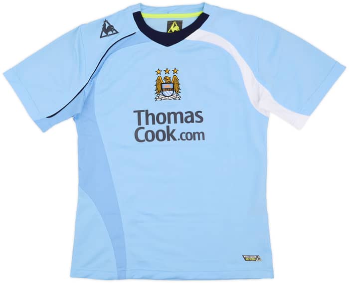 2008-09 Manchester City Home Shirt Johnson #6 - 6/10 - (L.Boys)
