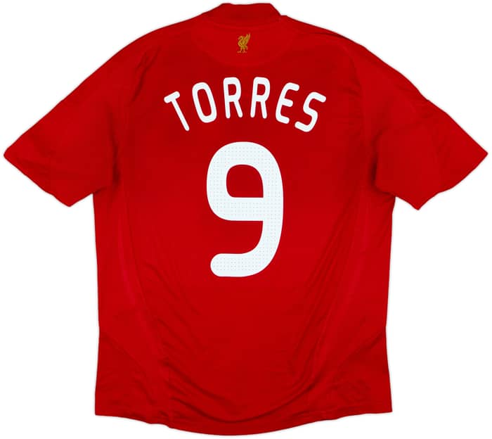 2008-10 Liverpool Home Shirt Torres #9 - 7/10 - (L)
