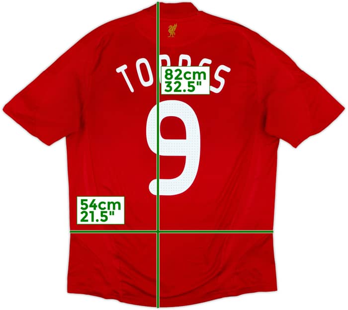 2008-10 Liverpool Home Shirt Torres #9 - 7/10 - (L)