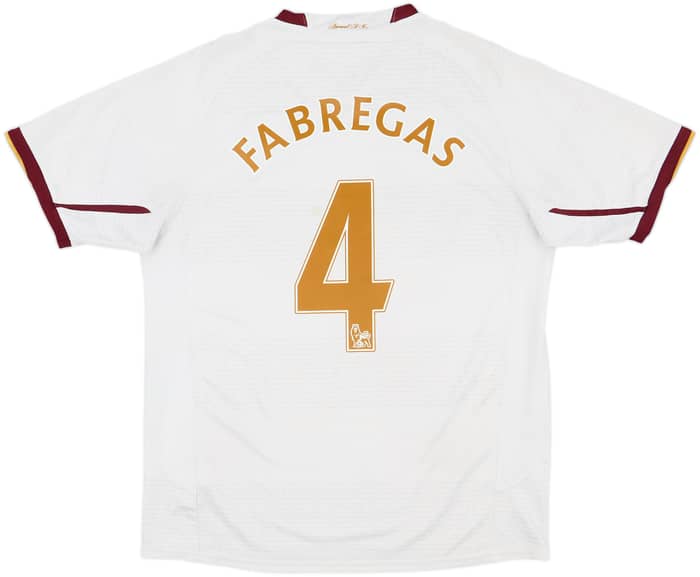 2007-08 Arsenal Away Shirt Fabregas #4 - 8/10 - (M)