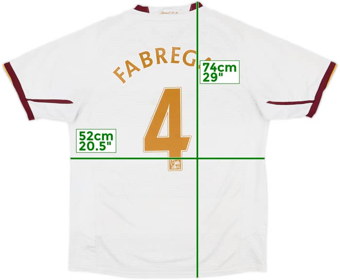 2007-08 Arsenal Away Shirt Fabregas #4 - 8/10 - (M)