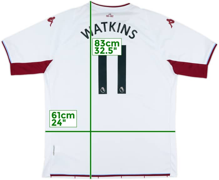 2021-22 Aston Villa Away Shirt Watkins #11 - 9/10 - (3XL)