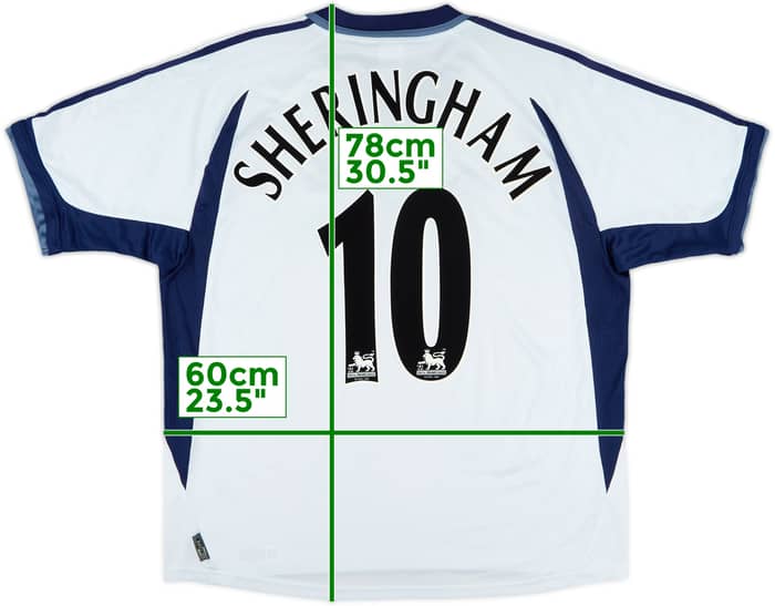 2001-02 Tottenham Home Shirt Sheringham #10 - 8/10 - (XL)