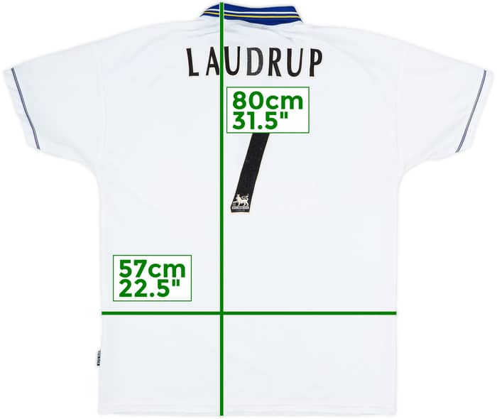 1998-00 Chelsea Away Shirt Laudrup #7 - 8/10 - (XL)