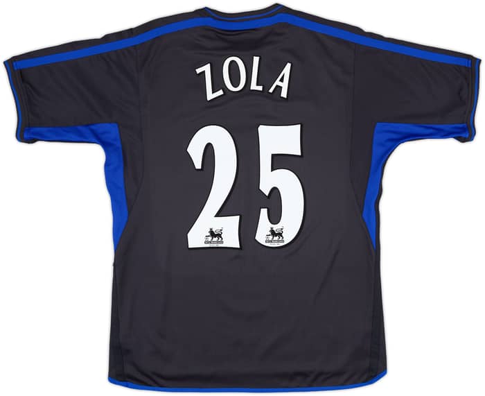 2002-04 Chelsea Away Shirt Zola #25 - 8/10 - (L)