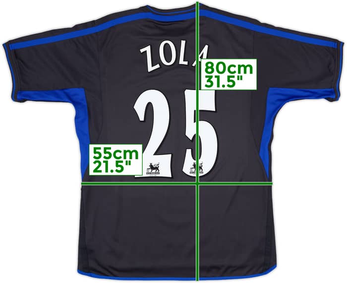 2002-04 Chelsea Away Shirt Zola #25 - 8/10 - (L)