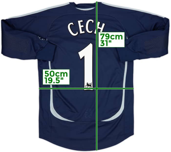 2006-08 Chelsea GK Shirt Cech #1 - 8/10 - (S)