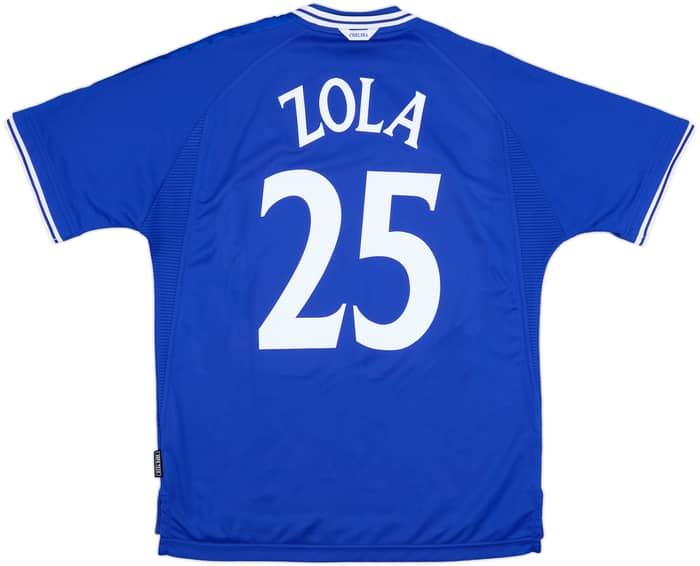1999-01 Chelsea Home Shirt Zola #25 - 8/10 - (L)