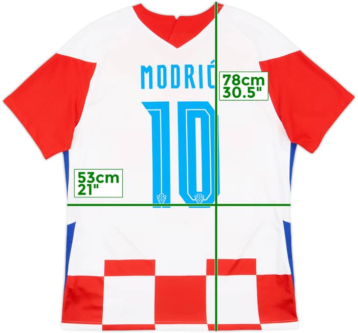 2020-21 Croatia Home Shirt Modric #10 - 8/10 - (L)