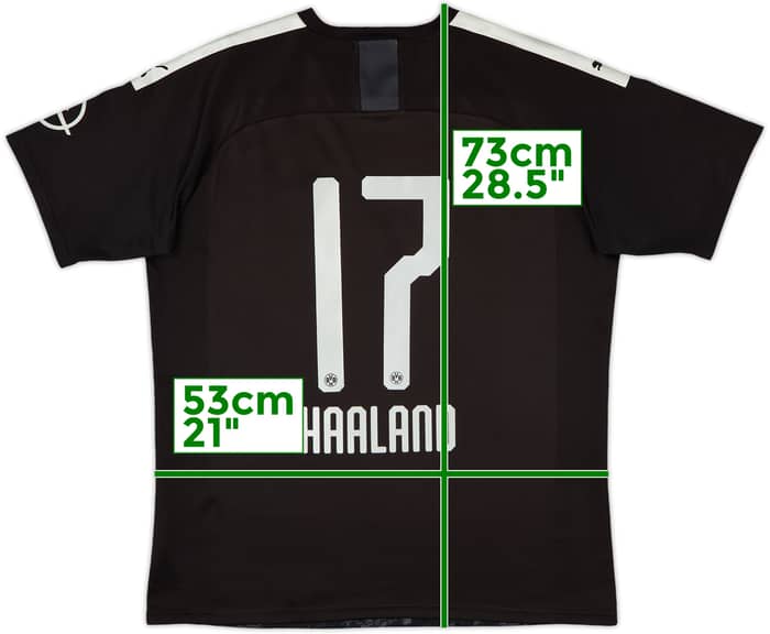 2019-20 Borussia Dortmund Away Shirt Haaland #17 - 9/10 - (L)