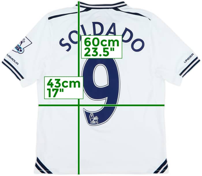 2013-14 Tottenham Home Shirt Soldado #9 - 6/10 - (L.Boys)