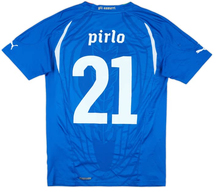 2010-12 Italy Home Shirt Pirlo #21 - 7/10 - (S)