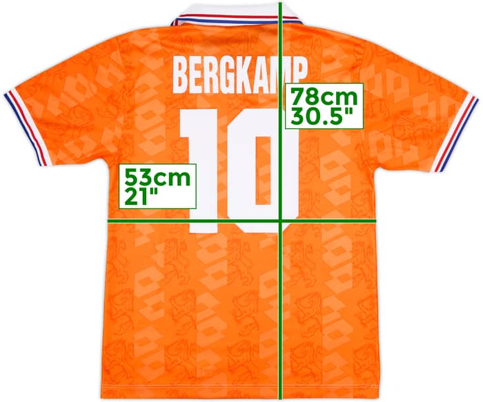 1994 Netherlands Home Shirt Bergkamp #10 - 9/10 - (L)