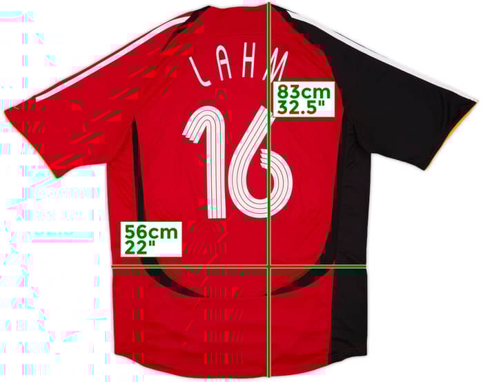 2005-07 Germany Away Shirt Lahm #16 - 7/10 - (XL)