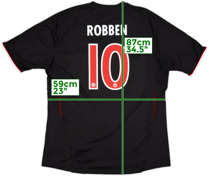2011-12 Bayern Munich Third Shirt Robben #10 - 6/10 - (XXL)