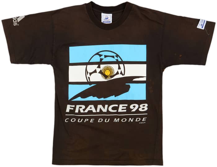 1998 Argentina 'France 98' adidas Graphic Tee - 4/10 - (S)