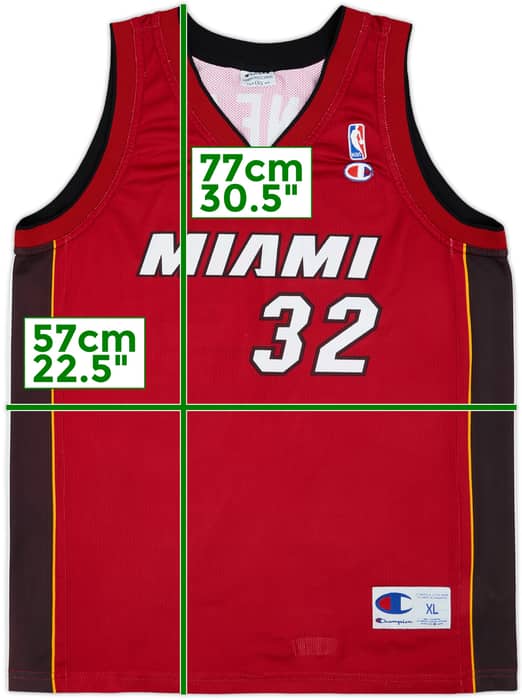 2004-07 Miami Heat O'Neal #32 Champion Alternate Jersey - 9/10 - (XL)