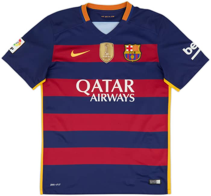 2015-16 Barcelona Home Shirt A.Iniesta #8 - 7/10 - (M)