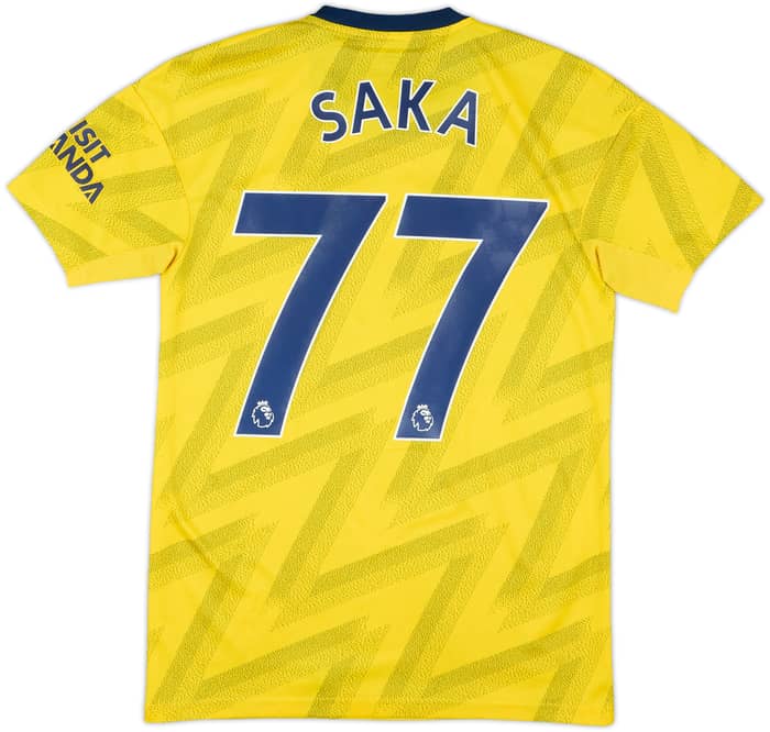 2019-20 Arsenal Away Shirt Saka #77 - 7/10 - (XS)
