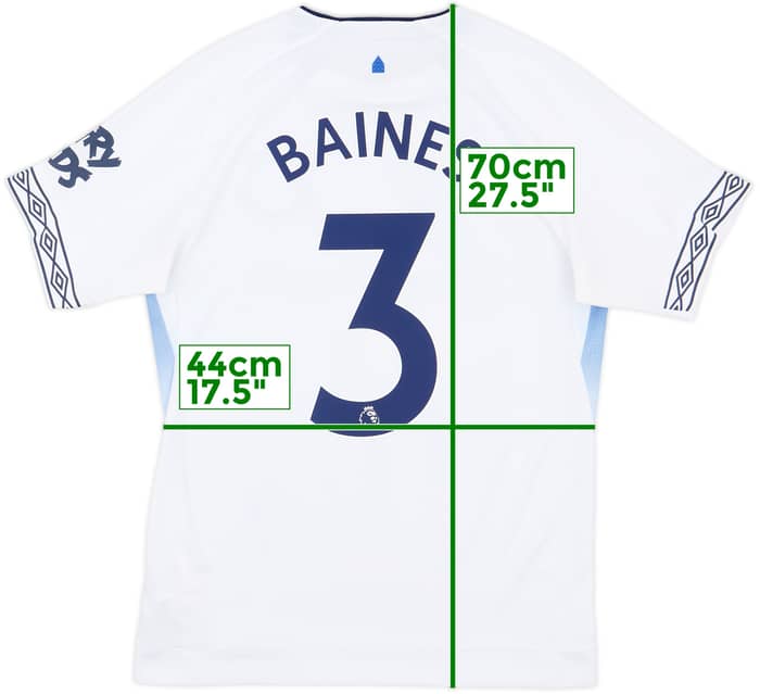 2018-19 Everton Third Shirt Baines #3 - 10/10 - (S)