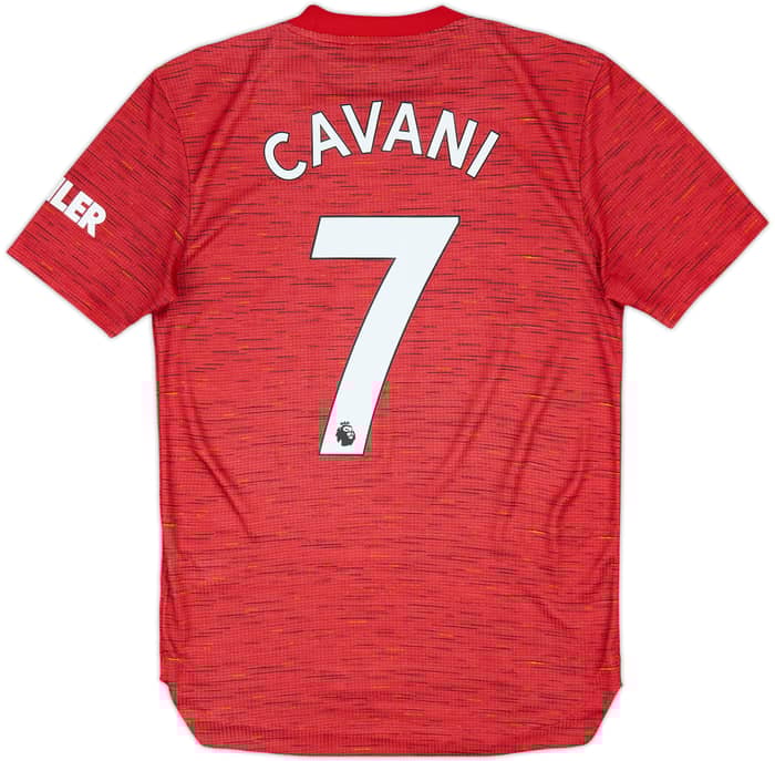 2020-21 Manchester United Authentic Home Shirt Cavani #7 - 9/10 - (XS)