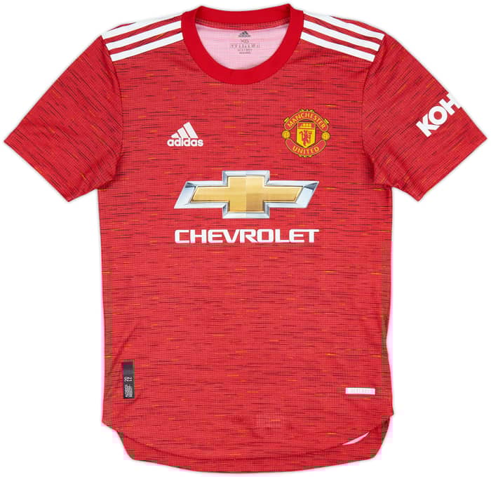 2020-21 Manchester United Authentic Home Shirt Cavani #7 - 9/10 - (XS)