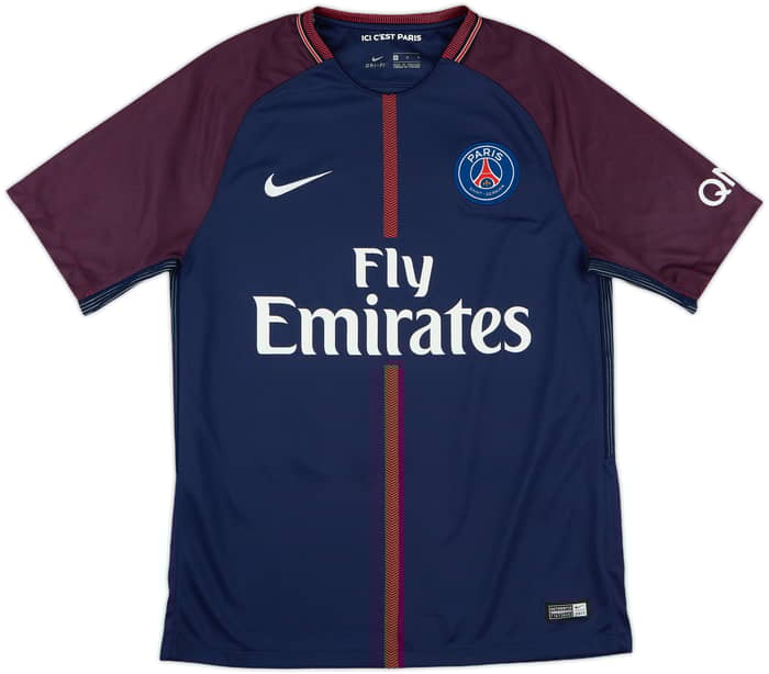 2017-18 Paris Saint-Germain Home Shirt Cavani #9 - 10/10 - (M)