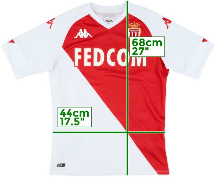 2020-21 Monaco Home Shirt - 8/10 - (S)