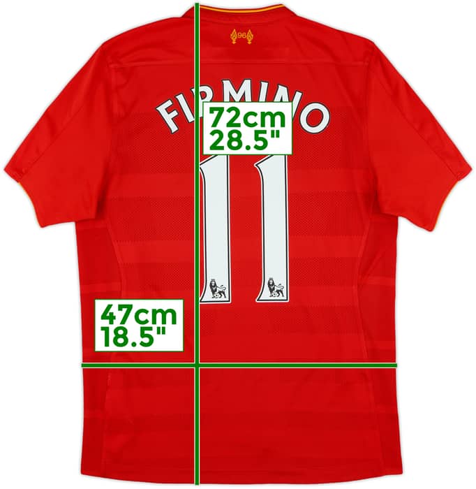 2016-17 Liverpool Home Shirt Firmino #11 - 7/10 - (S)