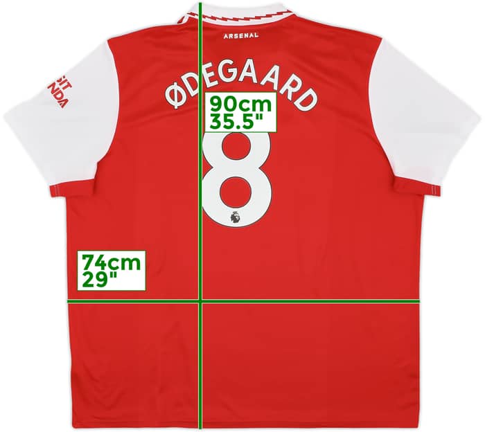 2022-23 Arsenal Home Shirt Odegaard #8 - 9/10 - (3XL)
