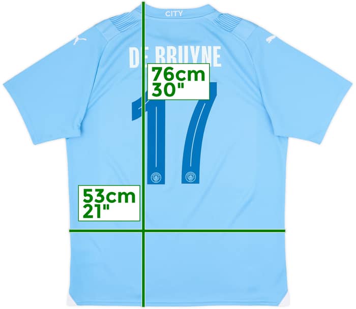 2023-24 Manchester City Home Shirt De Bruyne #17 - 10/10 - (L)