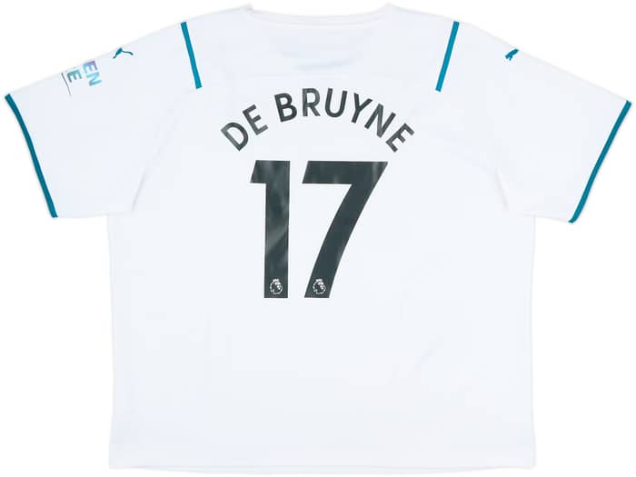 2021-22 Manchester City Away Shirt De Bruyne #17 - 9/10 - (3XL)