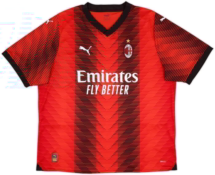 2023-24 AC Milan Home Shirt - 10/10 - (XXL)