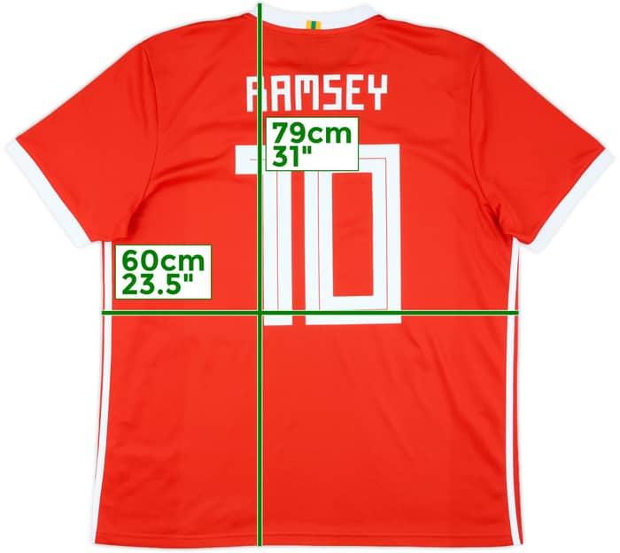 2018-19 Wales Home Shirt Ramsey #10 - 10/10 - (XL)