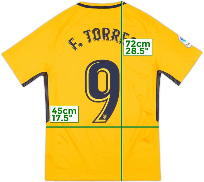 2017-18 Atletico Madrid Away Shirt F.Torres #9 - 8/10 - (S)