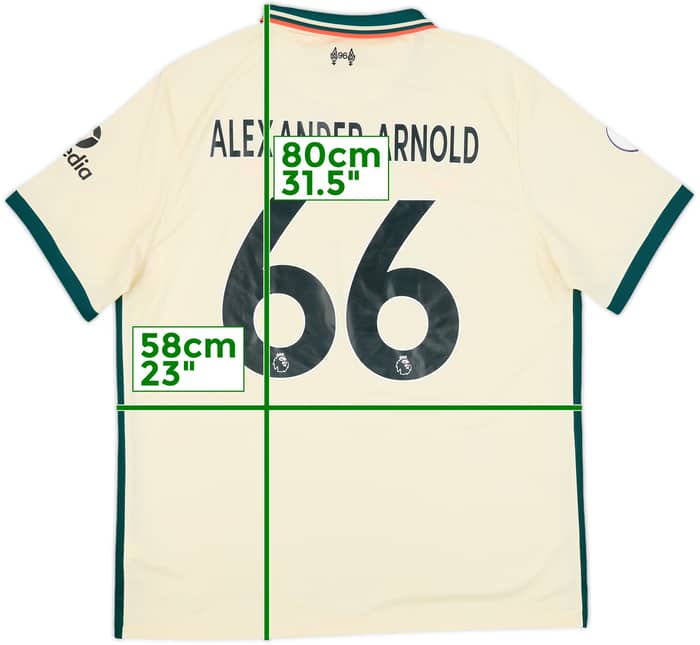 2021-22 Liverpool Away Shirt Alexander-Arnold #66 - 8/10 - (XL)