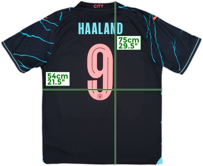 2023-24 Manchester City Third Shirt Haaland #9 - 10/10 - (L)