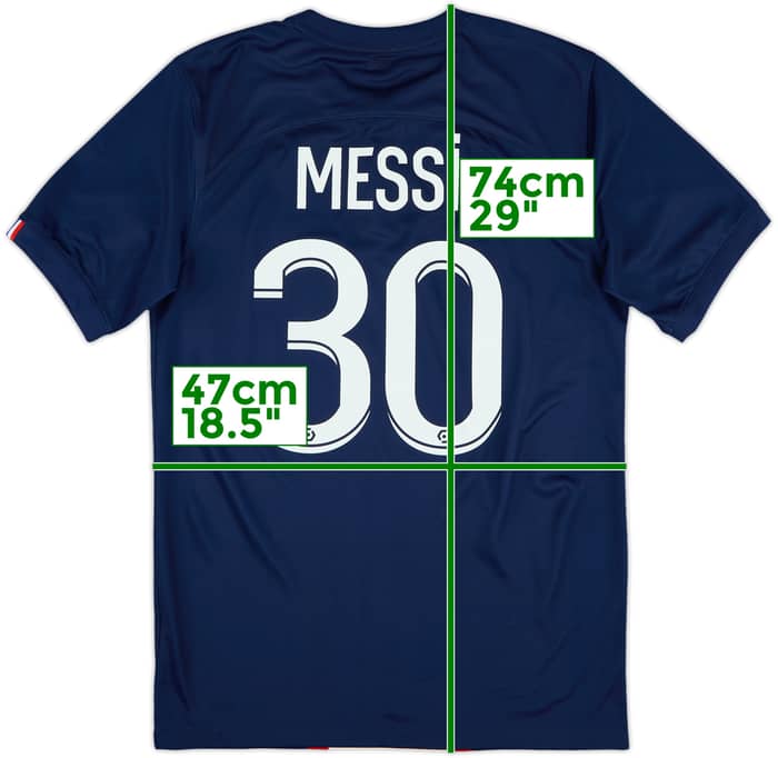 2022-23 Paris Saint-Germain Home Shirt Messi #30 - 9/10 - (S)