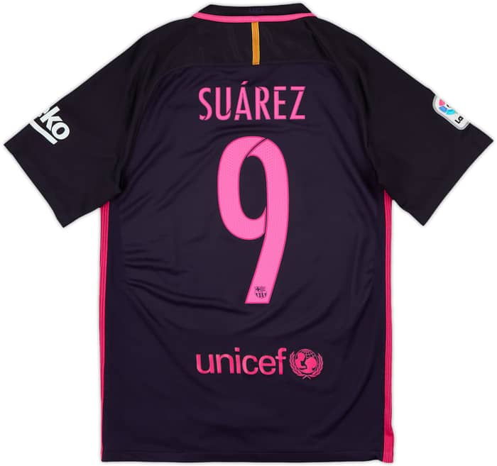 2016-17 Barcelona Away Shirt Suarez #9 - 8/10 - (S)