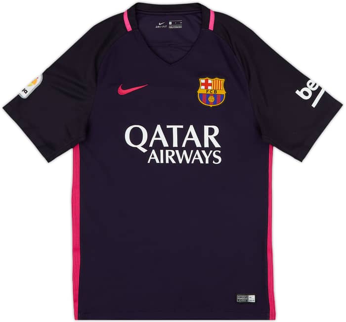 2016-17 Barcelona Away Shirt Suarez #9 - 8/10 - (S)