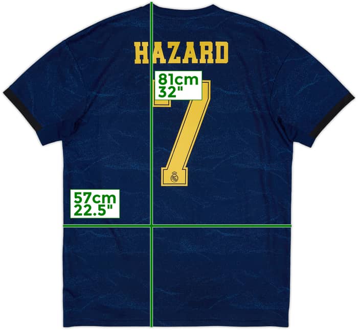 2019-20 Real Madrid Away Shirt Hazard #7 - 10/10 - (L)