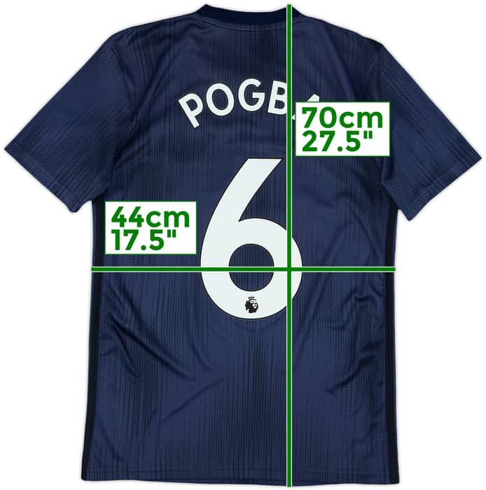 2018-19 Manchester United Third Shirt Pogba #6 - 7/10 - (XS)