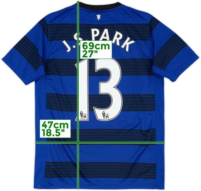 2011-13 Manchester United Away Shirt J.S.Park #13 - 9/10 - (XL.Boys)